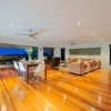Open plan lounge/dining leading out to deck
